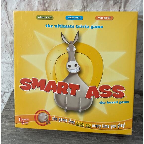 2007 Smart Ass The Board Game by University Games Complete - Picture 1 of 4
